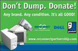 A logo for the Goodwill-Dell ReConnect partnership