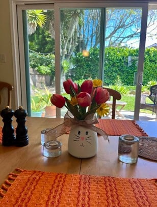 Easter DIY Vase Table Setting