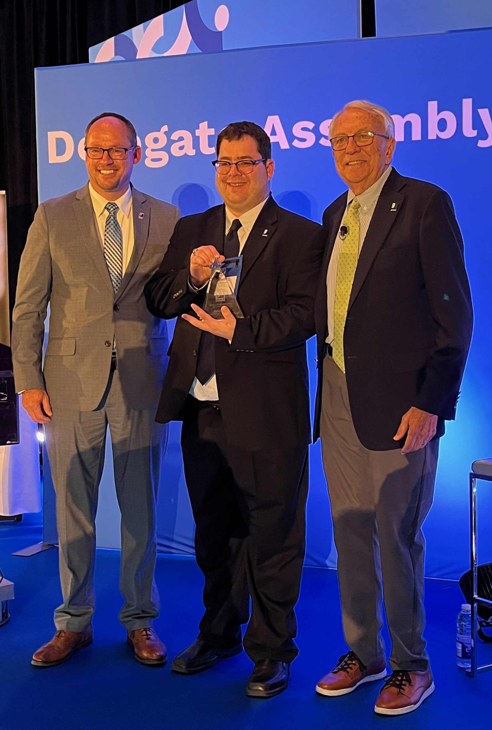 Jacob Barret Receiving Award