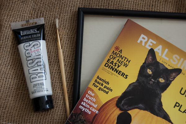 DIY Halloween Decor Materials