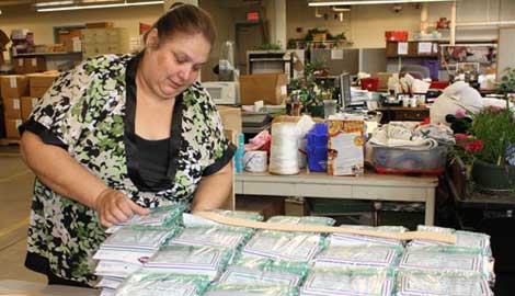 Candy Nunez-Jura at work. Candy Nunez-Jura at work