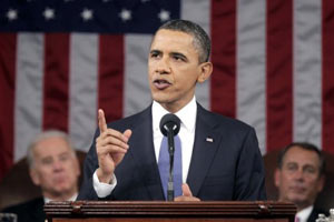 President Barack Obama delivering the State of the Union address President Barack Obama delivering the State of the Union address