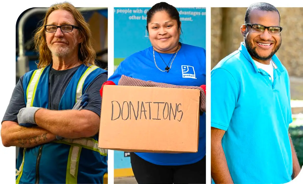 Goodwill employees and donations
