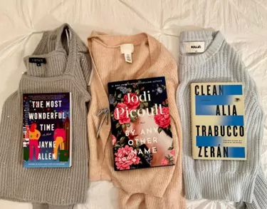 Sweater and Books